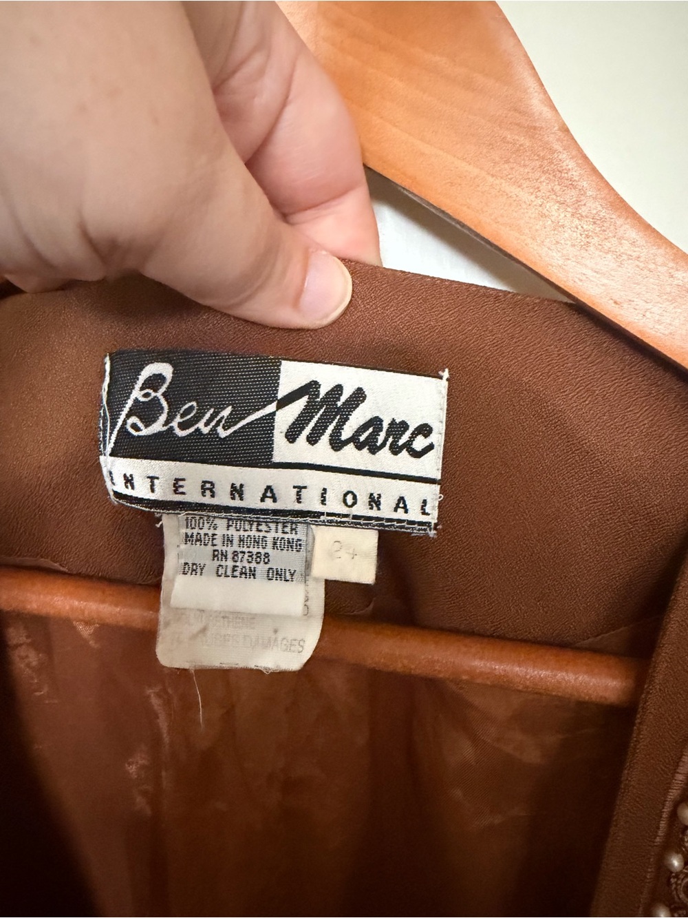 Brown Embroidered Open Front Jacket - Picture 6 of 10